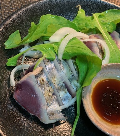鰹のたたき 薬味たっぷり